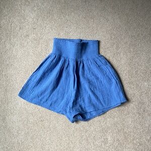 Z Supply High Waisted Blue Shorts Size Small